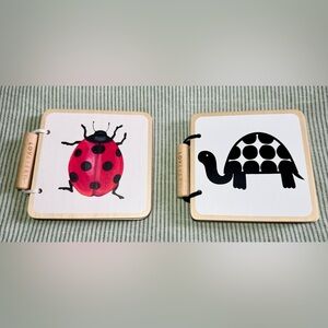 LOVEVERY Baby Wooden Book Bundle (2) - Like New!